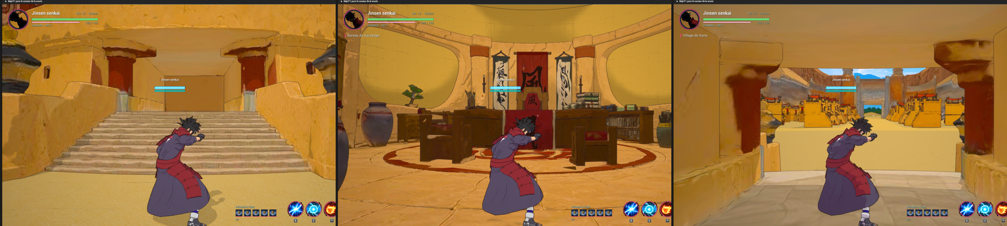 Le palais du Kazekage à Suna, capture en jeu.